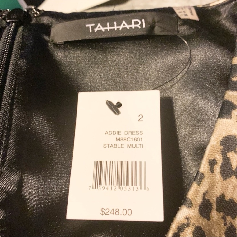 Addie Tahari Leopard Print Sleeveless Dress Size 2 - Picture 9 of 10